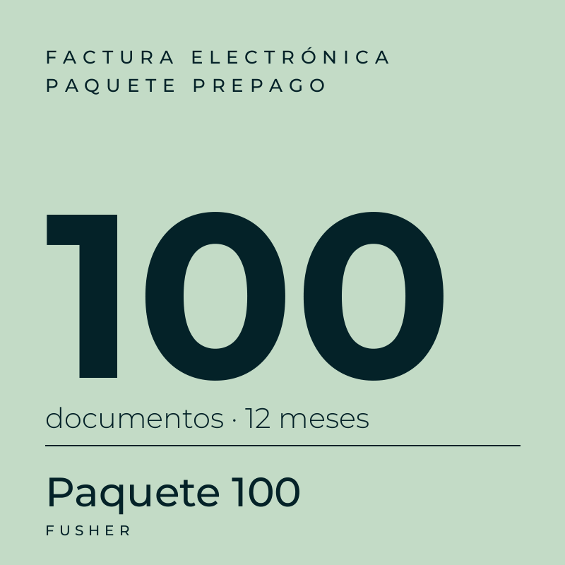 Factura electrónica · Paquete de 100 documentos