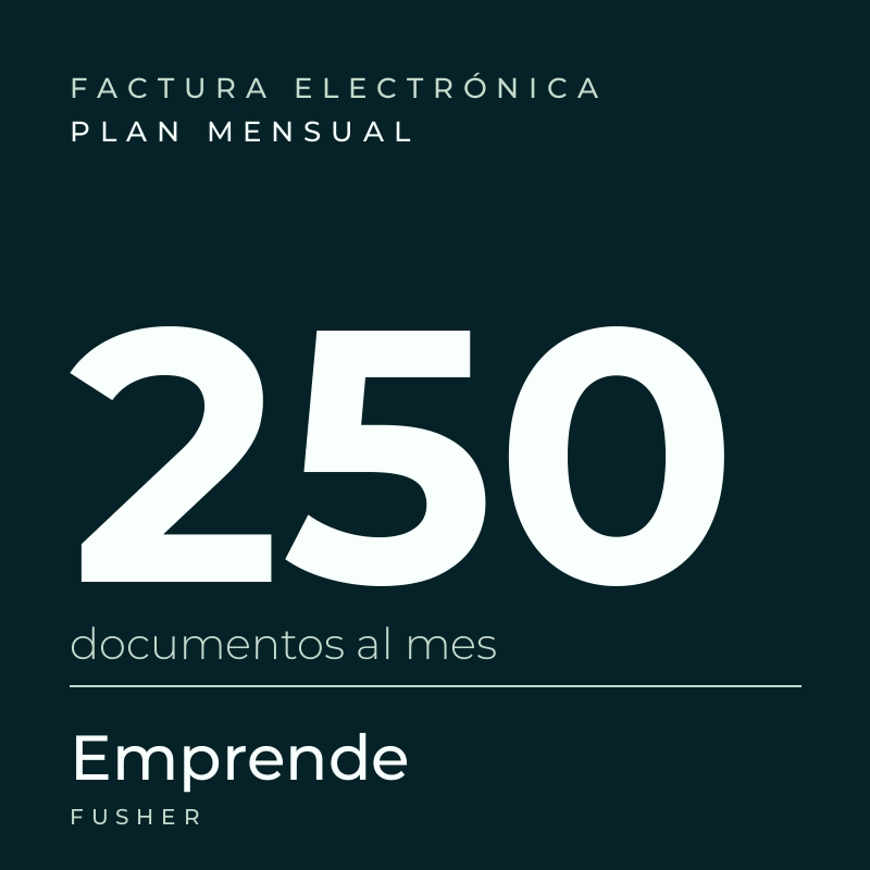 Factura electrónica · Emprende (250 documentos al mes)