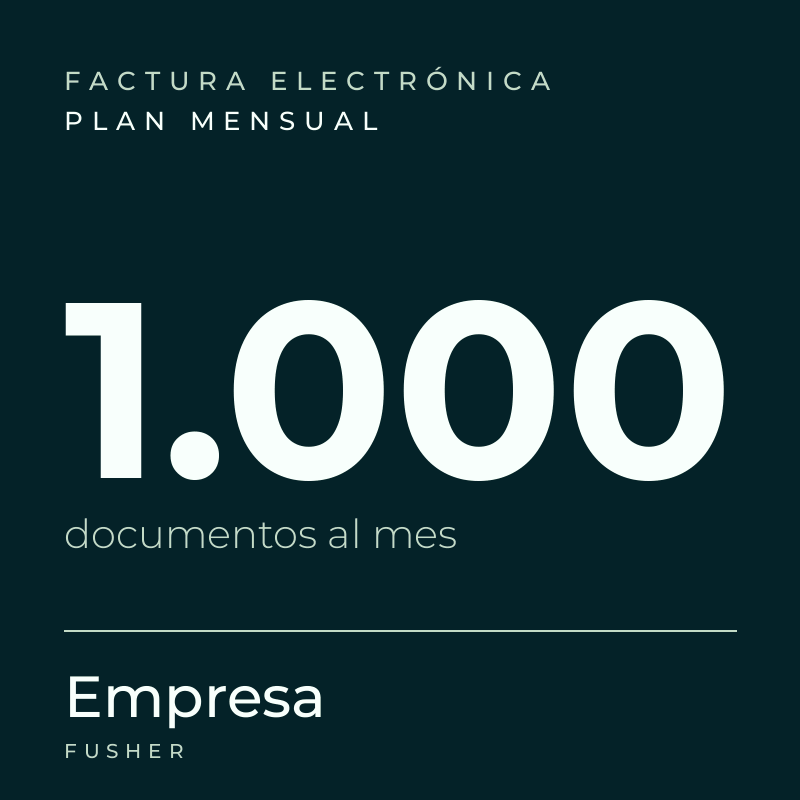 Factura electrónica · Empresa (1.000 documentos al mes)